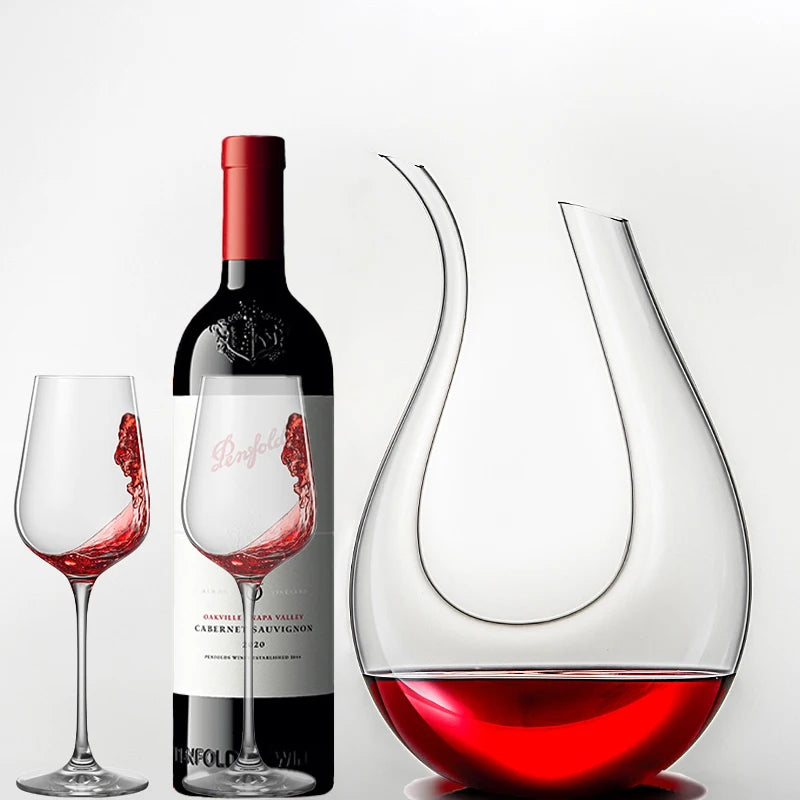 Crystal U-shaped 1500ml Wine Decanter