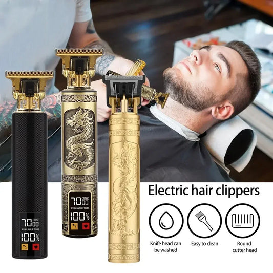 USB Vintage Electric Hair Trimmer Professional