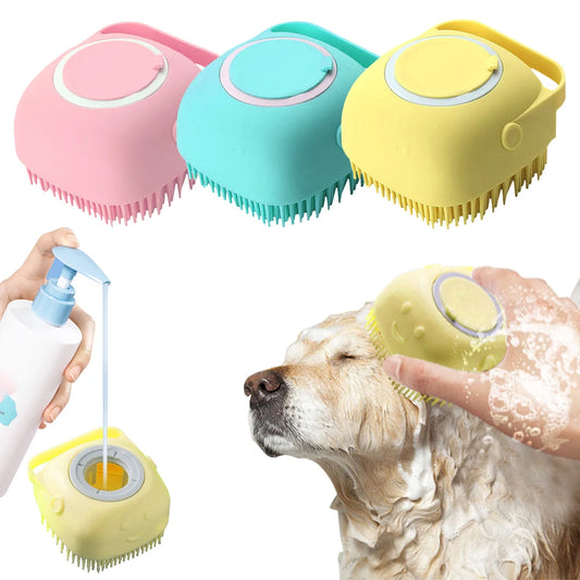 Soft Silicone Dog Bath Brush